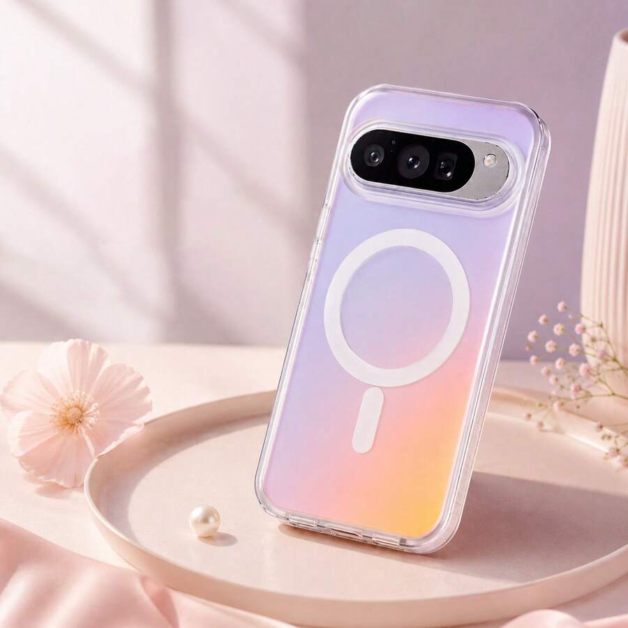 New Laser Color-Changing Matte Phone Case For Pixel 10 Pro XL, Pixel 9 Pro, 9A/8 Pro, 11 Pro XL Magnetic Protective Case, 11 Gradient Colors, Sunset Sky