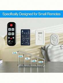 1pc Transparent Plastic TV Remote Control Storage Box, Non-Slip Base Desktop Organizer, Universal For Office, Workspace, Dorm, Multi-Functional Stationery Storage Organizer, Back To School Essential - Multicolor - View 7