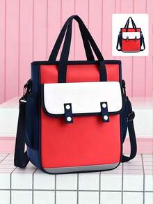4pcs/1pc Practical Learning Tote Bag With Adjustable Shoulder Strap, Large Capacity Tote Bag, Suitable For Adults, Sporty Crossbody Backpack, Minimalist Desktop Storage Bag, School Stationery Bag, Waterproof Fabric Document Organizer Storage Bag, Multi-Functional Crossbody Bag - Multiple Styles - View 15