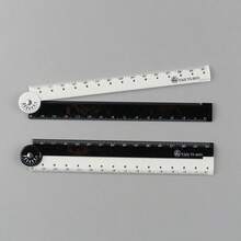 2 Styles 30cm Multi-Function Folding Angle Ruler, Acrylic 180° Adjustable Protractor, Clear Scale, Student Teacher Campus Math Geometry Drawing Measurement Tool, Simple Scale Plastic Drawing Ruler - Multicolor - View 7