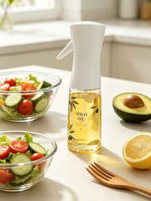 1pc Refillable Plastic Oil Spray Bottle With Customized Pattern, Multi-Functional Oil Sprayer For Cooking, Suitable For Olive Oil, Soy Sauce, Lemon Juice, Perfect For Air Fryer, BBQ, Salad, Baking Kitchen Gadget - Multicolor - View 13