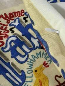 1/2/4PCS Faux Embroidery Print Super Soft Travel Souvenir Pillowcase, City Landmark And Cultural Symbol Full Print Design, Suitable For Bedroom, Living Room, Sofa And Other Home Decor, Personalized Decorative Item With Zipper Closure, Machine Washable - Perfect For Home And Office Decoration, Single-Sided Print, Pillow Insert Not Included - Red - View 2