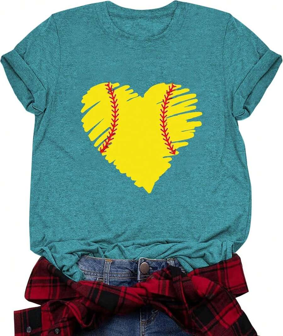 Women T-Shirts - 1-青色 - 查看 1