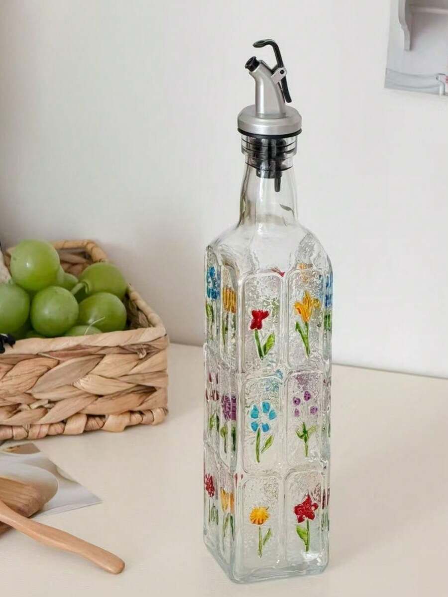 Seasoning Bottle Dispenser Oil Pot Kitchen Home Use Oil Can New Style Oil Bottle Glass Oil Pot Non-Drip Large Capacity Oil Dispenser - Multicolor - View 1