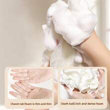 3pcs Bath Sponges With Hooks, Soap Dispensing Bath Balls, Exfoliating Shower Sponges With Built-In Soap Dispenser, No Shedding Fast Lathering Body Scrub, Dual-Use Shower Bath Tools - A - View 10