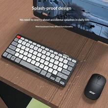 Acer Kombo Keyboard dan Mouse Nirkabel Dual-Mode 2.4G, Dapat Diisi Ulang dengan Type-C, dengan Layar Digital, Keyboard Chip Senyap, Beberapa Pengaturan DPI, Mouse dengan Pengalihan Multi-Perangkat, Paket Aplikasi Perkantoran Universal untuk Desktop, Laptop, dan Tablet - View 9