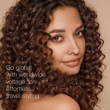 Hatteker 1pc 9MM Rotating Curling Iron, Digital Temperature Control Hair Styler, Wool-Like Curly Hair Styling Tool - View 10