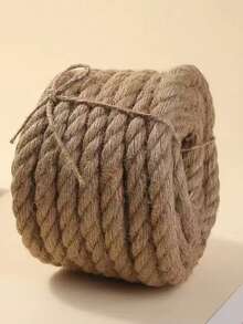 6mm/8mm/10mm 10米天然復古麻繩 DIY家居裝飾粗麻繩手工麻繩緞帶 婚禮寵物貓抓板工具捆綁園藝派對裝飾（不含圓柱） - 多色 - 查看 9