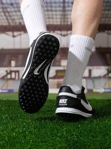 Nike Men's Football Training Shoes, TF Studs For Hard Ground, HM0283-001 - Black/White - View 3