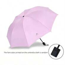 Mini Portable Fully Automatic Golf Umbrella, Rotating Hanging Hook Design, Reinforced 8-Rib Iron Frame To Resist Golf Course Wind Gusts, Soft Skin-Friendly Rubber Handle With One-Click Smooth Open/Close, Ultra-Thin Storage Fits Easily In Golf Bag, Black Coating Blocks High Temperature And Strong Light, Waterproof And Rain-Resistant, Versatile For Commuting, Camping, Road Trips, Gift Box Packaging, Exquisite And Practical Gift For Friends And Golf Partners - Manual - View 11
