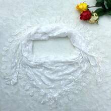 1pc New 2026 Lace Bandana Triangle Scarf Korean Style Etsy Hollow Silk Scarf Triangle Scarf For Women - Multicolor - View 11