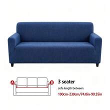 1 pieza Funda de sofá de terciopelo de maíz, funda elástica de felpa suave para sofá, resistente a arañazos de gato y pelo de mascota, protector de muebles lavable con protección completa antideslizante para 1-4 plazas para decoración del hogar - Funda de sofá de vellón de maíz - Ver 44