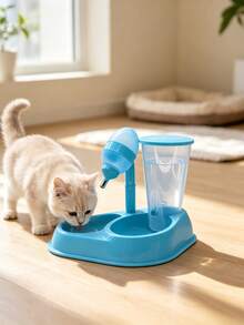 1 Piece Pet Water Fountain, Ball Bearing Water Outlet Prevents Choking, Large Capacity For Food And Water Storage, Non-Slip Base, Suitable For Both Cats And Dogs. - Multiple Specifications - View 4