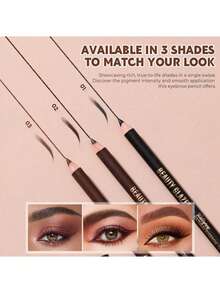 beauty glazed 12pcs Eyebrow & Eyeliner Pencil Set - Waterproof & Smudge-Proof Eyebrow Pencil - Long-Lasting Makeup Effect, Precise Eyebrow Shaping - set B - View 5