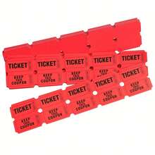 Numbered Raffle Tickets Perforated Tear Off Tickets Party Event Draw Tickets For Fundraising Carnival Games Prize Draw - A - View 5