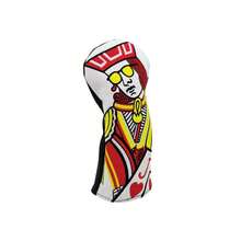 Embroidered Golf Club Headcover - Synthetic Material, Colorful Playing Card Design, Protective Fashion Accessory, Golf Club | Fashion Headcover | Colorful Embroidery - C - View 8