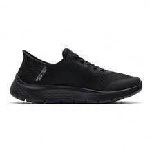 Skechers Men's SLIP-INS Breathable Mesh Slip-On Walking Shoes, Sports Casual Shoes - Black - View 3
