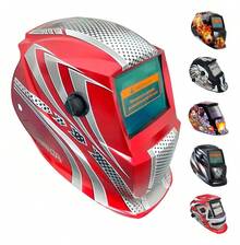 Careta De Soldar Uso Industrial Soldadura Electronica Diseño - Rojo - Ver 1