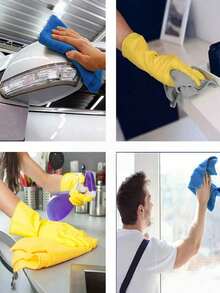 1/5/10/15/20/30pcs Ultra-Fine Microfiber Towels/Kitchen Rags - Reusable Multi-Purpose Cleaning Cloths, Car Drying Towels, High Absorbency And Quick Drying, Suitable For Cars, Windows, Kitchens And Bathrooms; Kitchen Essentials And Home Essentials - A - View 10