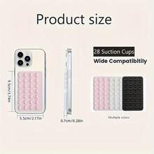 1pc Silicone Suction Cup Car Phone Holder - Hands-Free, Strong Grip, Suitable For Selfie And Video - Gift - Multiple Styles - View 3
