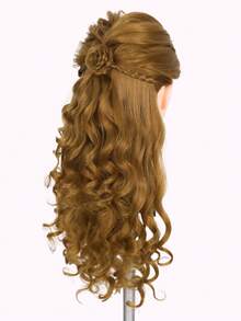 26 Inch Professional Cosmetology Mannequin Head With Unique Realistic Face – Heat Resistant Synthetic Hair For Cutting & Styling Practice, Makeup-Friendly Training Head , Braiding Practice Suitable, Halloween - View 6