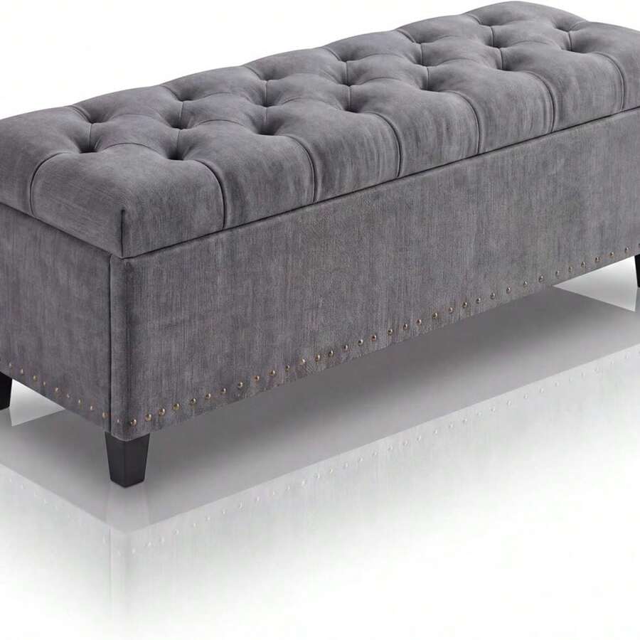 Storage Benches & Ottomans - Gray - View 1