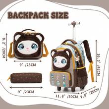 Girls' Rolling Backpack, Cute Travel Luggage Backpack With Wheels, Girls' Crossbody Bag, Cute Japanese Style Backpack - Girls' Trolley School Bag - View 10