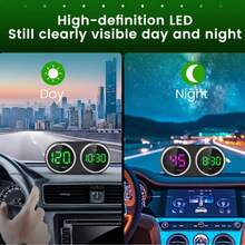 Mini Heads Up Display For Cars Windshield Digital Speedometer USB Connect Plug And Play For Car Truck Motor SUV All Vehicles, Automatic Brightness Adjustment,Large Font Display Car Speedometer Display - A - View 3