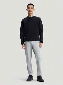 Adidas Men's WUZONG WEN CREW Knitted Sweatshirt No Hood KG0802 - Black - View 6