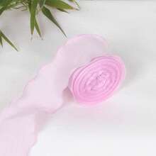 10 Yards/Roll, 0.98 Inch Pleated Ribbon, Bouquet Packaging Ribbon, Wedding Birthday Party Gift Decoration Ribbon, Chiffon Silk Polyester Fiber Gathered Fabric Satin Ribbon Decoration, Suitable For Sewing, Handmade Crafts, Gift Wrapping, Christmas DIY And More. - Multicolor - View 14