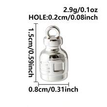 1pc/2pcs Cute Exquisite 304 Stainless Steel Vacuum Electroplated Long-Lasting Color Retention 3D Geometric Spherical Pendant Charms, Tooth, Lollipop, Peanut, Puppy And More, Suitable For Bag Decoration, Handmade DIY Jewelry Making Necklace Bracelet Earring Accessories - Picture - View 41