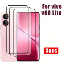 3片裝 3D 曲面鋼化玻璃螢幕保護貼，適用 X300 Pro/X300/V70/Lite/V50/V50 Lite/X200 Pro，高清全螢幕，防刮耐磨，易於安裝 - 無色 - 查看 2