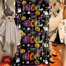 3pcs 3.3 X 6.6ft Black Orange Purple Indoor Photo Background Tassels For Halloween Party And Birthday Party Decoration - Multicolor - View 8
