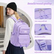 2pcs/Set Girls Casual Backpack With Handbag, 2026 Back To School Backpack, Multi-Functional Large Capacity School Bag, Teen Outdoor Travel Bag - 2-piece Set - View 2