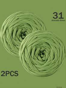 1/2件 T-Shirt 紗線，大號 300g±20g/件 -2cm 寬，編織布料柔軟聚酯纖維紗線，適用於 DIY 鉤編包包、籃子、地墊、拖鞋、娃娃、紗線手工藝。多色紗線、度假紗線、鉤編紗線、手工紗線、多功能鉤編配件、手工禮物 - 彩色 - 查看 96