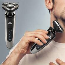 Men's Electric Shaver, Dry & Wet Use 3D Men's Electric Razor, Rechargeable Rotary Shaver, Father's Day Gift For Father, Dad, Husband, Boyfriend, Battery Capacity 600mAh - A - View 3