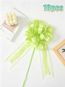 10/20件組婚車裝飾蝴蝶結流蘇禮品包裝緞帶，婚禮裝飾緞帶，適用於婚車、椅子/樓梯/桌面裝飾，婚禮桌椅裝飾、禮品包裝、派對、生日 - 彩色 - 查看 16