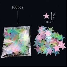 100/200pcs Glow-In-The-Dark Star Wall Stickers, Fluorescent Wall And Ceiling Star Decals, Make Bedroom Shine Like Night Sky, Bedroom Decor, Home Decoration - Multicolor - View 12