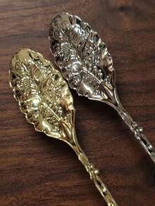 2/5pcs Middle Eastern Style Fatima's Hand Coffee Spoon, Tea Spoon, Dessert Spoon, Creative Metal Small Spoon, Exotic Stirring Spoon, Photo-Worthy Gift Home Afternoon Tea Tableware - View 3