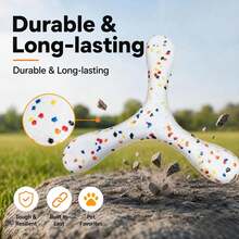 1pc Durable Lightweight Triangular Flying Disc, Water-Flying Disc Dog Toy, Interactive Soft , Outdoor Dog Play And Training Toy, Medium To Large Dog Throwing Toy, Waterproof All-Season, Suitable For Lakes, Beaches, Swimming Pools, Backyards Or Dog Parks - Multicolor - View 4