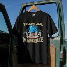 T-Shirt J.U.L Team J.U.L Marseille - OM Olympique De Marseille - 黑色 - 查看 3