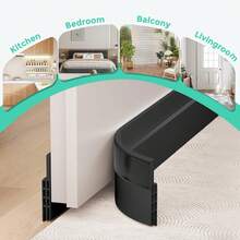 1pc Premium Door Bottom Draft Stopper/Door Gap Seal, Suitable For Bedroom Door Gap Windproofing, With Thermal Insulation, Insect-Proof, Sound-Insulating Functions (, Quick And Easy Installation) Effectively Blocks Cold Air - Multicolor - View 7
