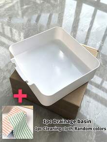 1pc Washing Machine Drain Tray, Laundry Room Essential Floor Protection Pan, Prevents Water Overflow, Durable Home Storage Solution, Laundry Area Cleaning Accessory - Multicolor - View 5