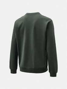 Adidas Men's TH MH SWT Knit Sweatshirt No Hood KR2506 - Green - View 3