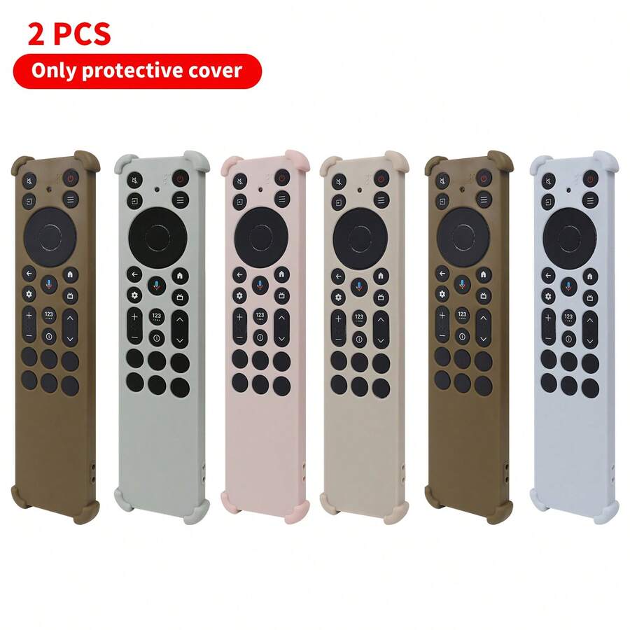 2入組防滑防震遙控器保護套,適用 RC923A FMB1 / RC813A FMB1,軟矽膠保護套外殼,適用 QM7K QM6K 系列電視遙控器 - 查看 1