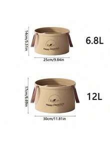 1pc 12L Collapsible Bucket, Multi-Functional Portable Folding Foot Bath Basin, Outdoor Travel Storage Bucket, Suitable For Camping, Hiking, Fishing, Picnic, Dorm, Home Foot Bath And Cleaning - Multicolor - View 6