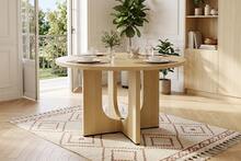 Round Dining Table - 120 X 120 Cm, Scandinavian Style - 橡木 - 查看 10