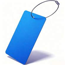 1pc Customizable Engraved Luggage Tag - Personalized Name/Address Travel Bag Label With Metal Ring - Colorful Portable Luggage Identification Tag Suitable For Handbag - Multicolor - View 10