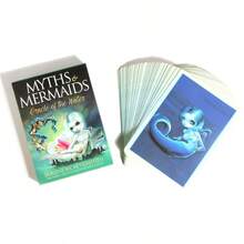 Myths & Mermaids 水之神諭卡 塔羅訓練牌組 塔羅卡 派對桌遊 命運卡 占卜卡遊戲 - 薄荷綠 - 查看 3