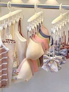 12-Hook Rotating Clothes Hanger, Space-Saving Underwear & Camisole Rack, Wavy Design, Multi-Functional... Home & Dorm Hook, Suitable As Gift For Friends, Family, Classmates, Travel, Random Mixed Colors - View 7
